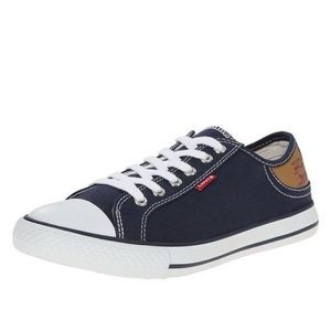 Levi's Shoes | Levis Navy Blue Canvas Logo Lace Up Sneakers Size 10 US | Color: Blue | Size: 10 | Gzukz's Closet